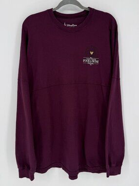 Disney Parks Spirit Jersey Shirt‎ Unisex XL Maroon Food & Wine Festival 2019